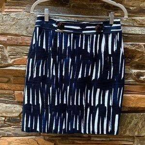 Milly Blue/White Mini Skirt NWOT (6)